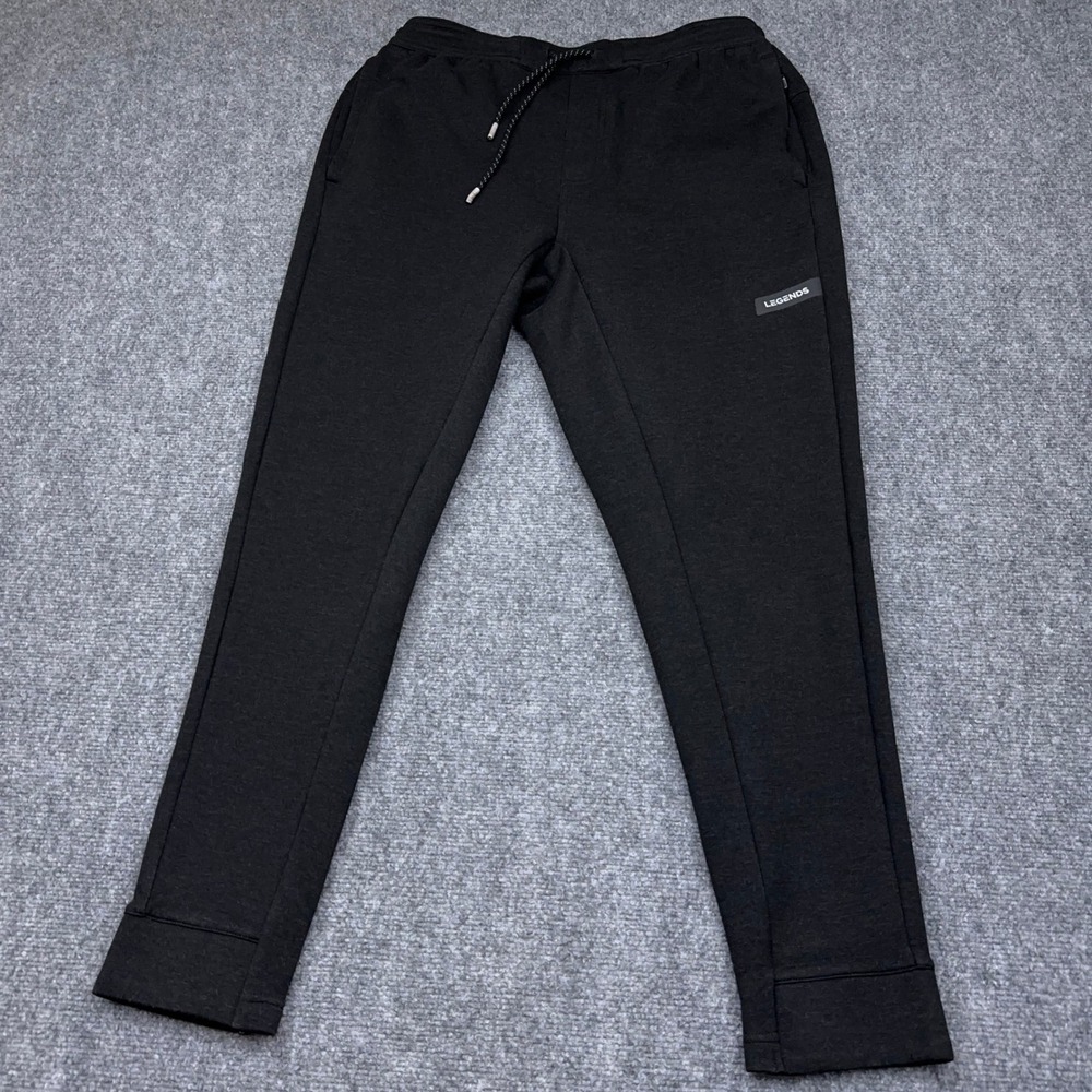 Legends Hawthorne Tech Jogger Men's L Black Heather Tapered Athletic Sweatpants